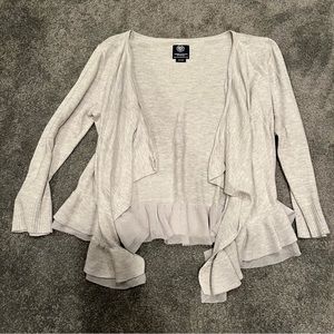 American eagle ruffle bottom cardigan